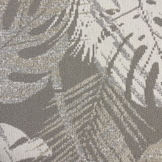 The ReBorn House TRH5729 Outdoor Performance Jacquard in Fog, colorway TRH5729.A, palm leaf in grey