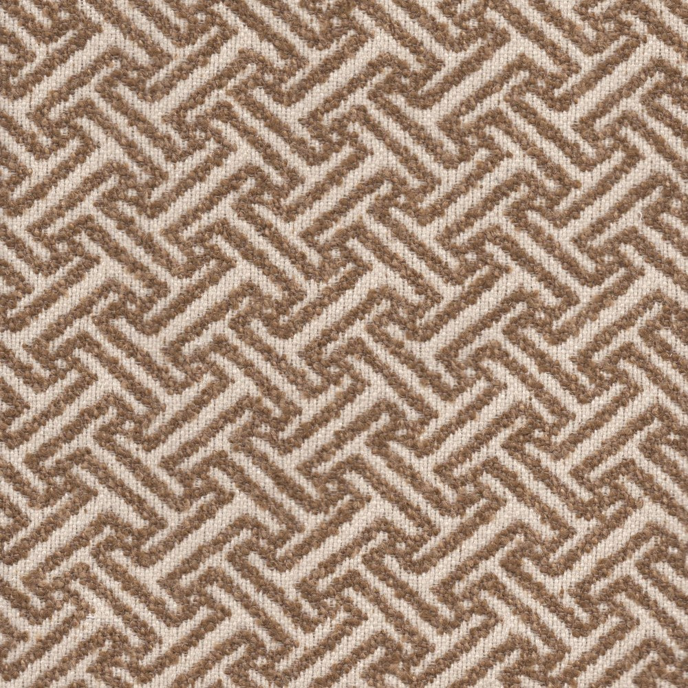 The ReBorn House TRH5732 Performance Jacquard in Jute, colorway TRH5732.A, lattice in neutral and brown