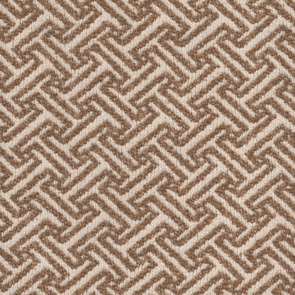 The ReBorn House TRH5732 Performance Jacquard in Jute, colorway TRH5732.A, lattice in neutral and brown
