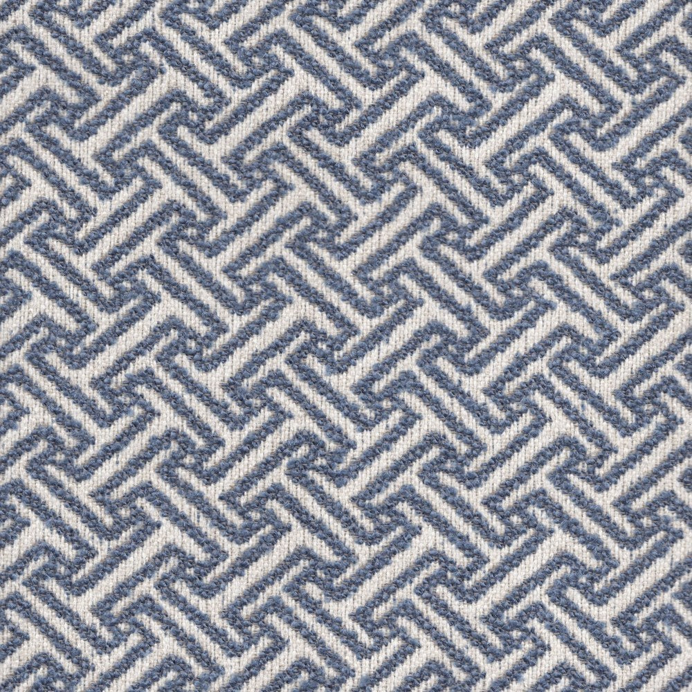 The ReBorn House TRH5732 Performance Jacquard in Denim, colorway TRH5732.C, lattice in blue and grey