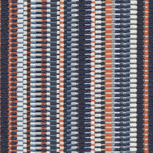 The ReBorn House TRH5735 Outdoor Performance Jacquard in Navy, colorway TRH5735.A, stripe in blue and grey