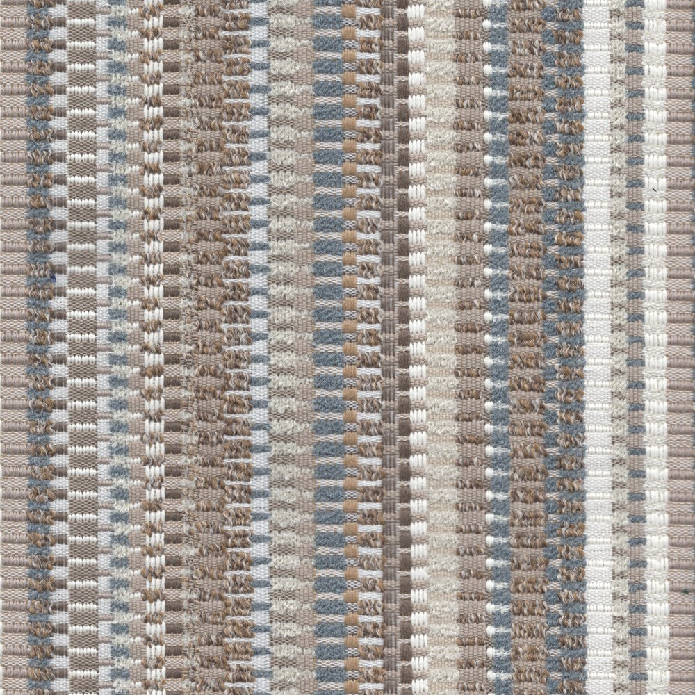 The ReBorn House TRH5735 Outdoor Performance Jacquard in Sand, colorway TRH5735.B, stripe in neutral, brown and grey