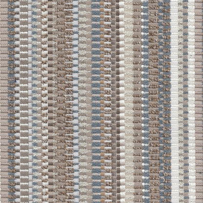 The ReBorn House TRH5735 Outdoor Performance Jacquard in Sand, colorway TRH5735.B, stripe in neutral, brown and grey