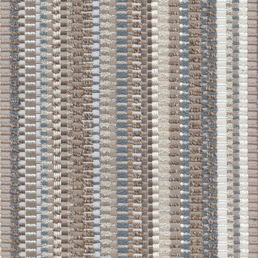 The ReBorn House TRH5735 Outdoor Performance Jacquard in Sand, colorway TRH5735.B, stripe in neutral, brown and grey