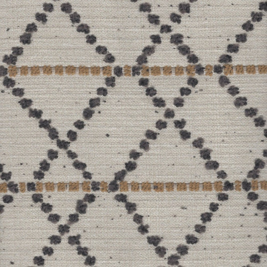 The ReBorn House TRH5742 Outdoor Performance Jacquard in Charcoal, colorway TRH5742.A, diamond in grey and neutral