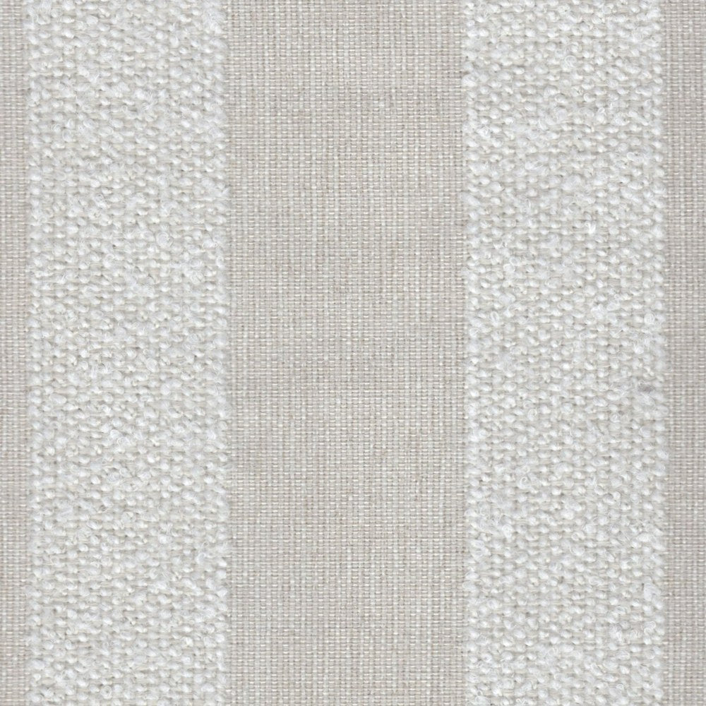 The ReBorn House TRH5744 Outdoor Performance Jacquard in Bleach, colorway TRH5744.A, awning stripe in white and grey