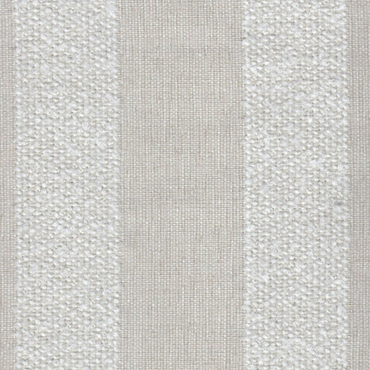 The ReBorn House TRH5744 Outdoor Performance Jacquard in Bleach, colorway TRH5744.A, awning stripe in white and grey