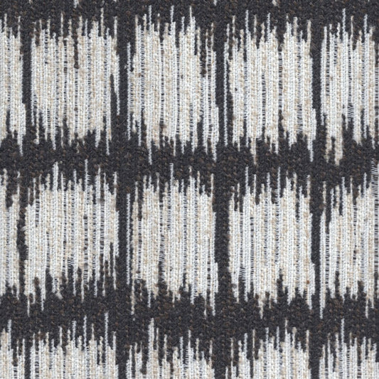 The ReBorn House TRH5754 Outdoor Performance Jacquard in Charcoal, colorway TRH5754.B, ikat stripe in grey