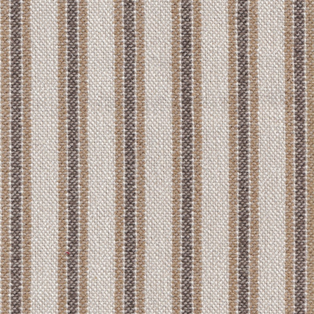 The ReBorn House TRH5759 Performance Fabric in Granola, colorway TRH5759.B, stripe in neutral and grey