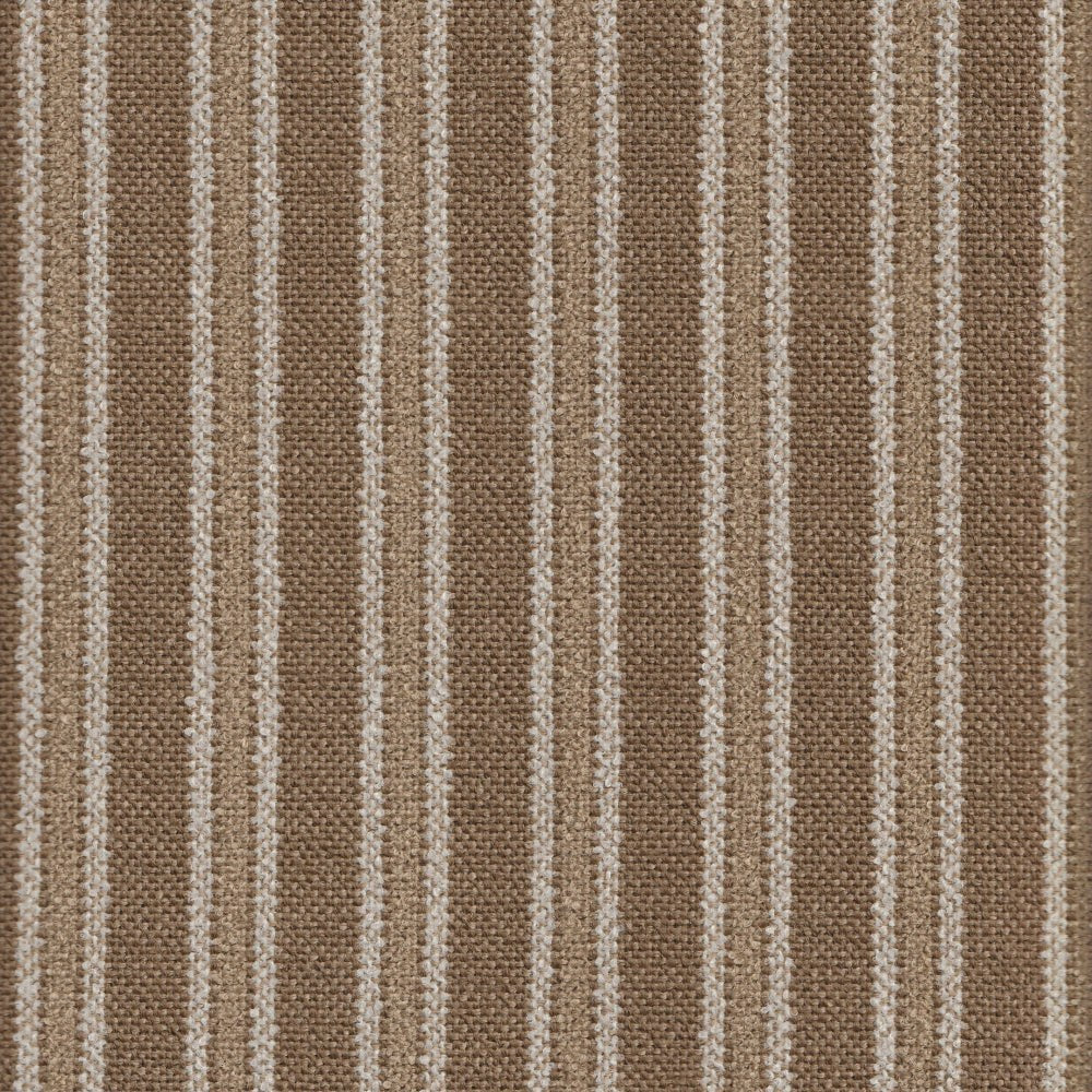 The ReBorn House TRH5759 Performance Fabric in Latte, colorway TRH5759.C, stripe in neutral and brown