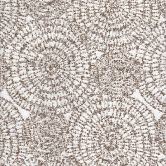 The ReBorn House TRH5760 Outdoor Performance Jacquard in Sand, colorway TRH5760.A, medallion in neutral, grey and white