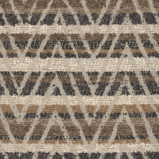 The ReBorn House TRH5762 Outdoor Performance Jacquard in Charcoal, colorway TRH5762.A, zigzag in grey, neutral and brown