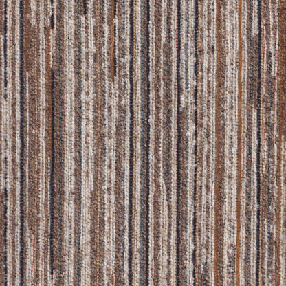 The ReBorn House TRH5771 Performance Fabric in Heather, colorway TRH5771.B, stripe in brown and neutral