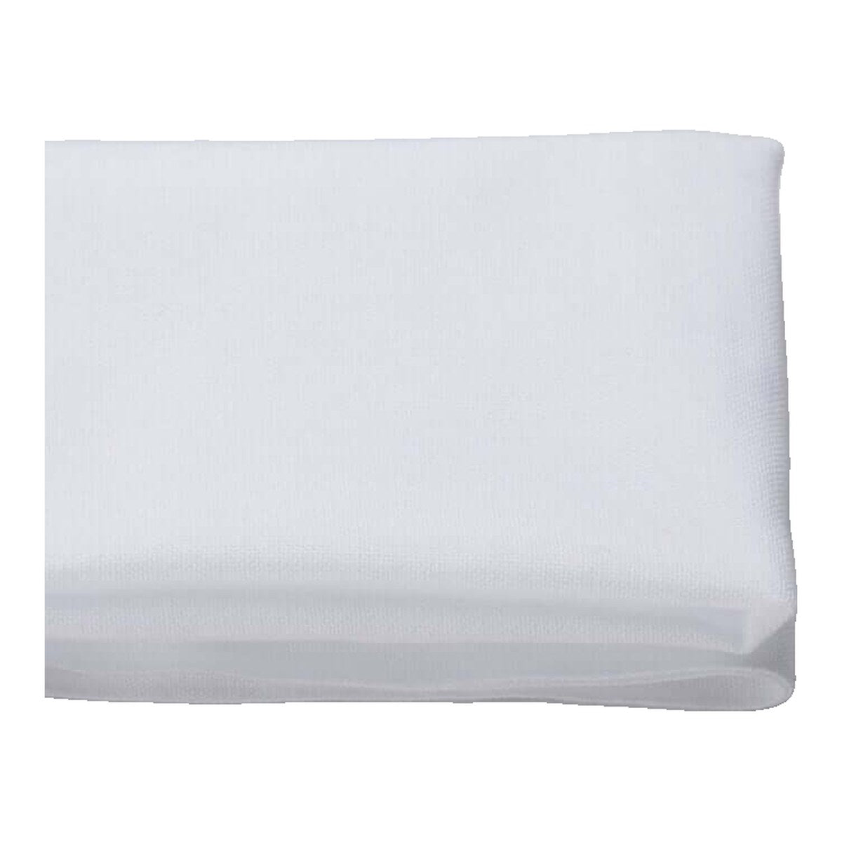 The ReBorn House TRH5782 Ise Momen Tenugui Cotton Cloth in Sarashi Bleached White, colorway TRH5782.A, folded on white