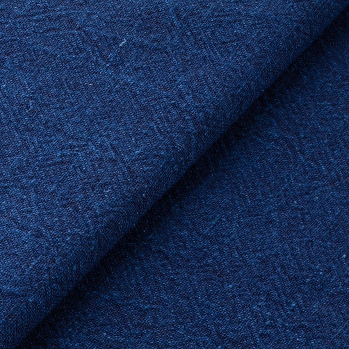 The ReBorn House TRH5788 Atsuji Fushi-Ori Heavyweight Cotton in Kon Aizome, colorway TRH5788.B, flat fabric swatch