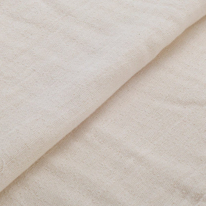 The ReBorn House TRH5791 Senshu 2.5-Layer Gāze Cotton Gauze in Kinari Ecru, colorway TRH5791.B, flat fabric swatch