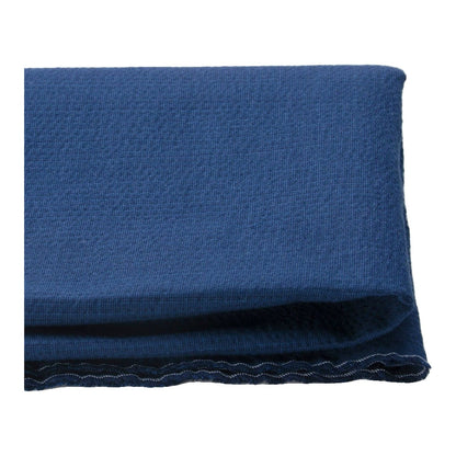 The ReBorn House TRH5796 Awa Shijira-Ori Puckered Cotton Seersucker in Kon Indigo Navy, colorway TRH5796.A, folded on white