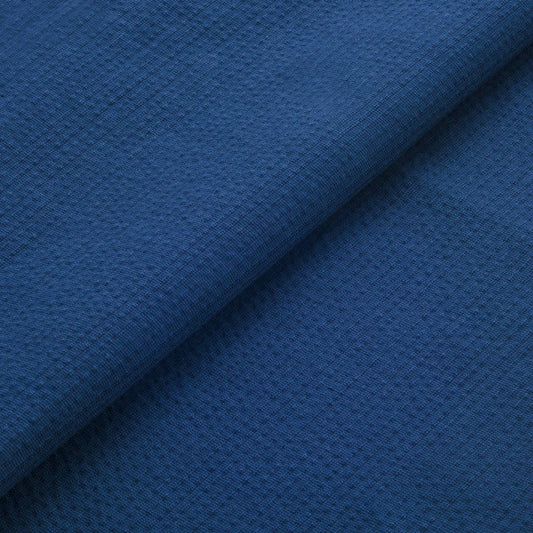 The ReBorn House TRH5796 Awa Shijira-Ori Puckered Cotton Seersucker in Kon Indigo Navy, colorway TRH5796.A, flat fabric swatch