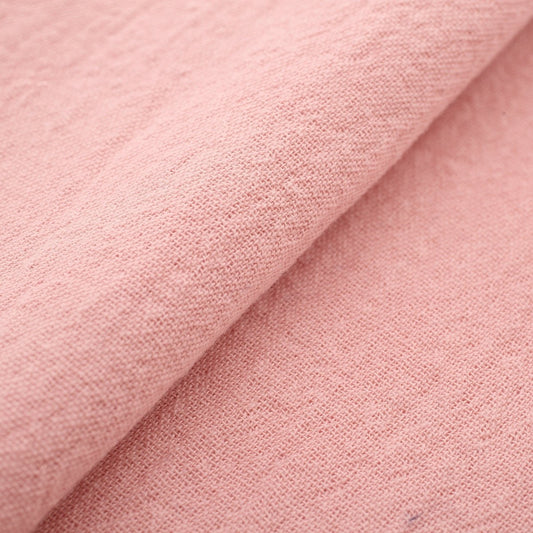 The ReBorn House TRH5797 Akane-Zome Madder-Dyed Cotton Chijimi Crepe in Akane Madder Pink, colorway TRH5797.A, flat fabric swatch