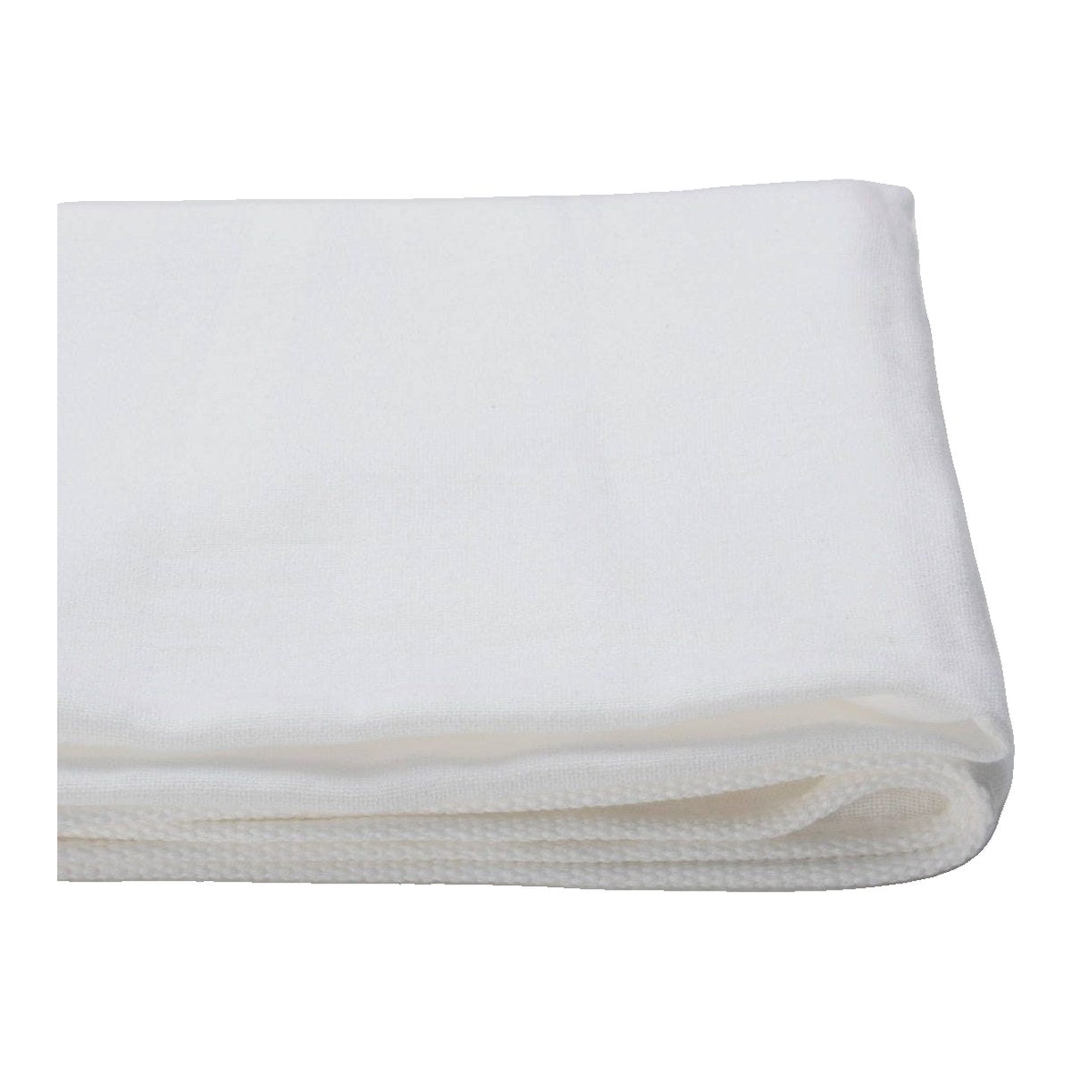 The ReBorn House TRH5798 Senshu Nijū Gāze Double Gauze Cotton in Sarashi Bleached White, colorway TRH5798.A, folded on white