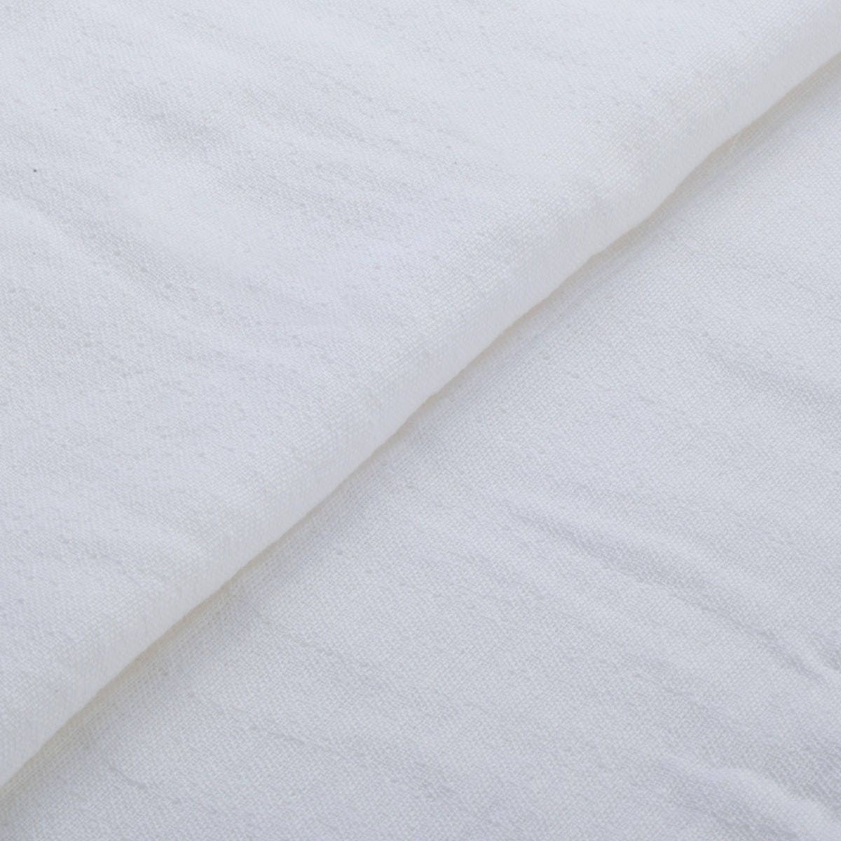 The ReBorn House TRH5798 Senshu Nijū Gāze Double Gauze Cotton in Sarashi Bleached White, colorway TRH5798.A, flat fabric swatch