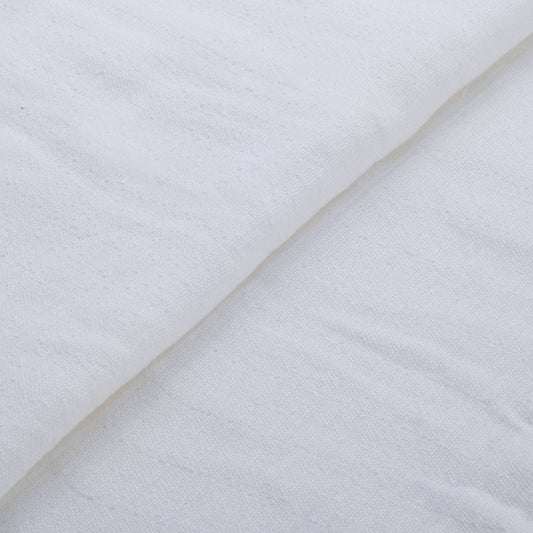 The ReBorn House TRH5798 Senshu Nijū Gāze Double Gauze Cotton in Sarashi Bleached White, colorway TRH5798.A, flat fabric swatch