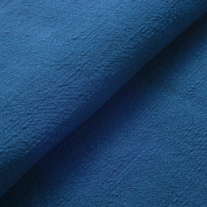 The ReBorn House TRH5799 Futo-Fushi Bold Slub Cotton in Hanada Navy, colorway TRH5799.A, flat fabric swatch