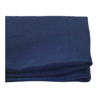 The ReBorn House TRH5801 Atsuji Fushi-Ori Heavyweight Aizome Cotton in Kon Dark Indigo, colorway TRH5801.A, folded on white