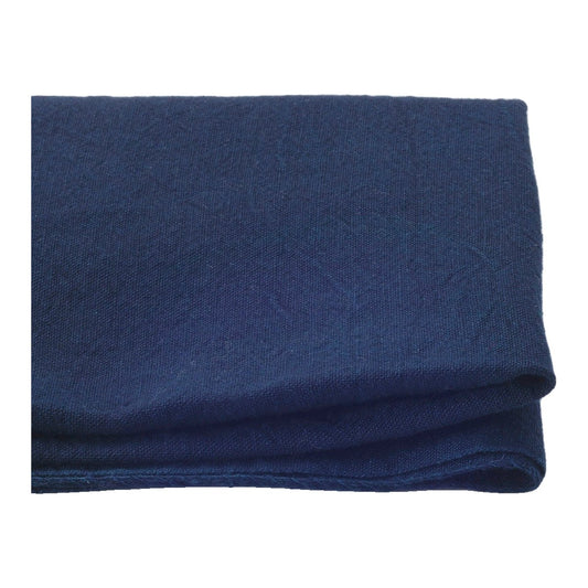 The ReBorn House TRH5801 Atsuji Fushi-Ori Heavyweight Aizome Cotton in Kon Dark Indigo, colorway TRH5801.A, folded on white