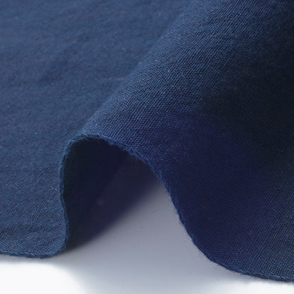 The ReBorn House TRH5801 Atsuji Fushi-Ori Heavyweight Aizome Cotton in Hanada Indigo Navy, colorway TRH5801.B, flat fabric swatch