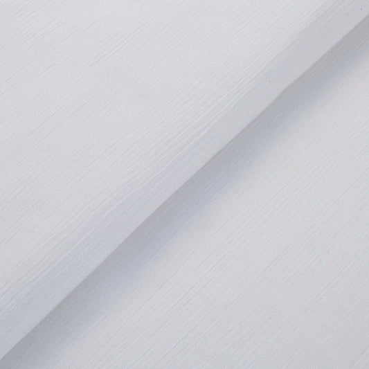 The ReBorn House TRH5802 Takashima Chijimi Heavy Cotton Crepe in Shiro White, colorway TRH5802.A, flat fabric swatch