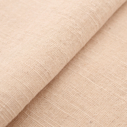 The ReBorn House TRH5803 Men-Asa Fushi-Ori Cotton-Hemp Kinari in Kinari Ecru, colorway TRH5803.A, flat fabric swatch