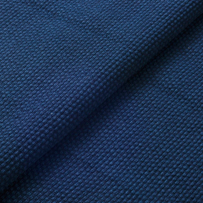 The ReBorn House TRH5804 Sashi-Ori Heavyweight Woven Sashiko Cotton in Ai Indigo, colorway TRH5804.A, flat fabric swatch