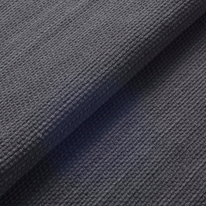 The ReBorn House TRH5804 Sashi-Ori Heavyweight Woven Sashiko Cotton in Sumi Charcoal, colorway TRH5804.B, flat fabric swatch