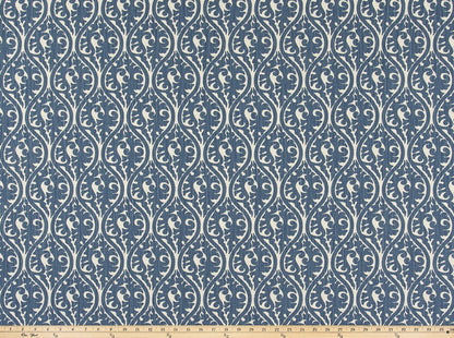 The ReBorn House TRH5933 Performance Fabric in Denim, colorway TRH5933.A, geometric in blue and grey