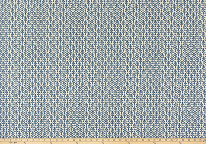The ReBorn House TRH5938 Performance Fabric in Denim, colorway TRH5938.A, geometric in blue and grey