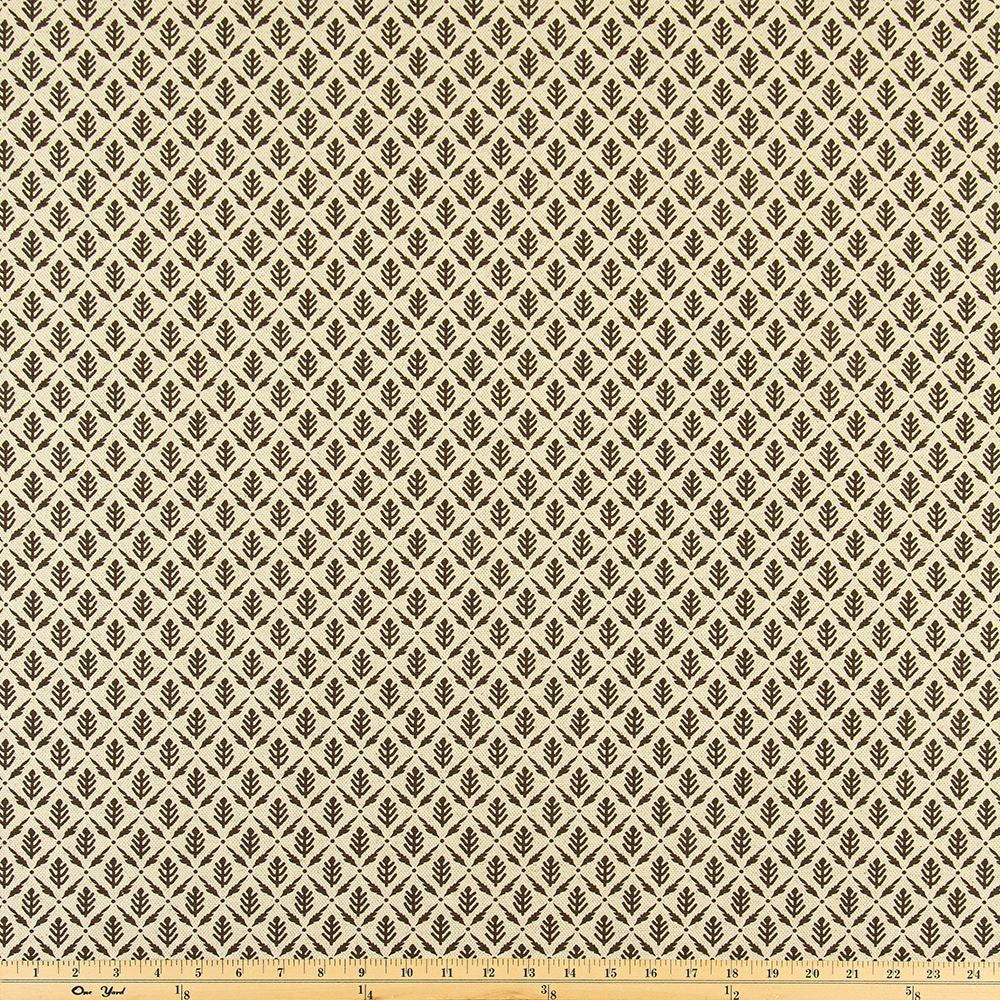 The ReBorn House TRH5965 Performance Fabric in Walnut, colorway TRH5965.A, geometric in brown and neutral