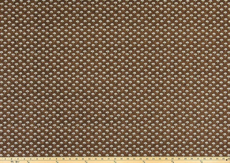 The ReBorn House TRH5974 Performance Fabric in Walnut, colorway TRH5974.A, geometric in brown and neutral