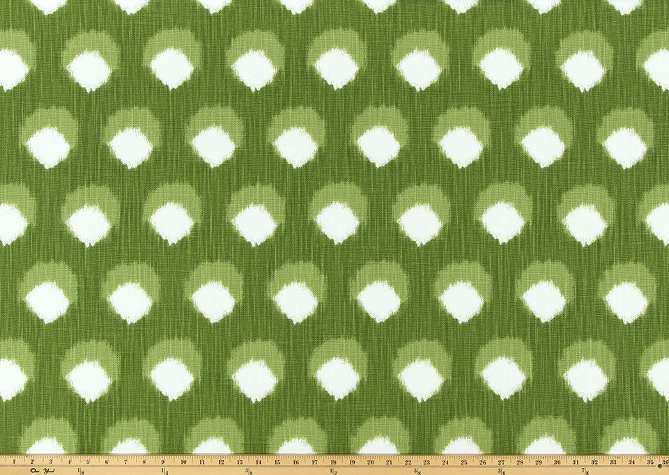 The ReBorn House TRH5978 Performance Fabric in Grass Green, colorway TRH5978.C, geometric in green and white