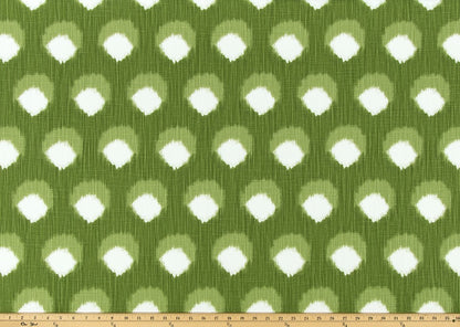 The ReBorn House TRH5978 Performance Fabric in Grass Green, colorway TRH5978.C, geometric in green and white