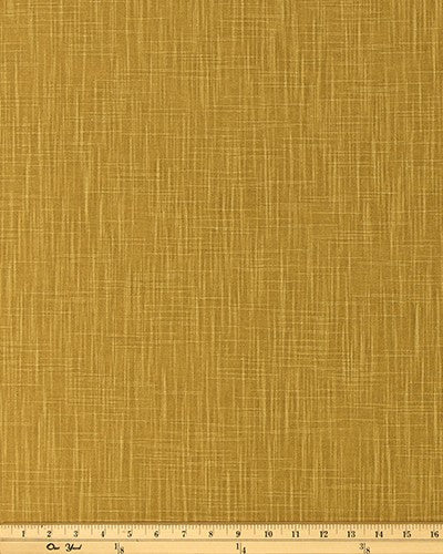 The ReBorn House TRH5979 Performance Fabric in Ochre, colorway TRH5979.D, shown with a yardstick for scale