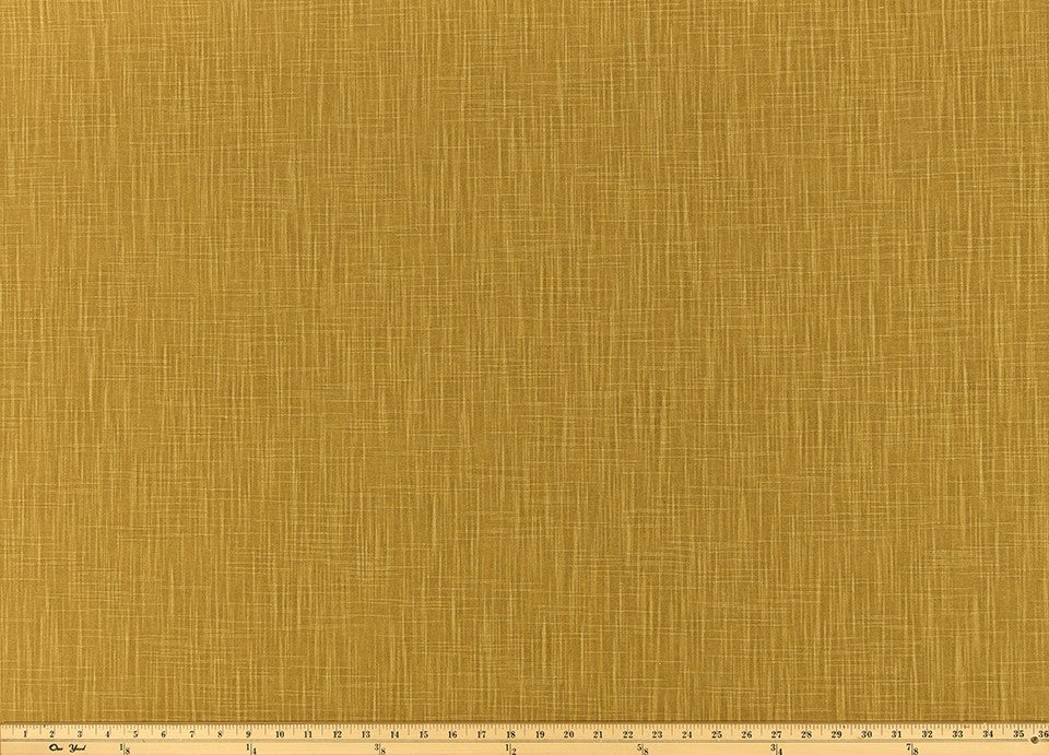 The ReBorn House TRH5979 Performance Fabric in Ochre, colorway TRH5979.D, solid in gold and yellow