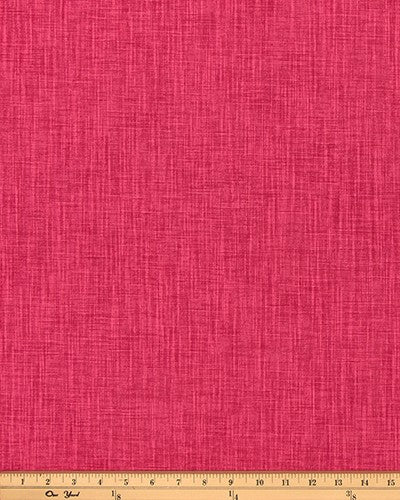The ReBorn House TRH5979 Performance Fabric in Rose Pink, colorway TRH5979.F, shown with a yardstick for scale