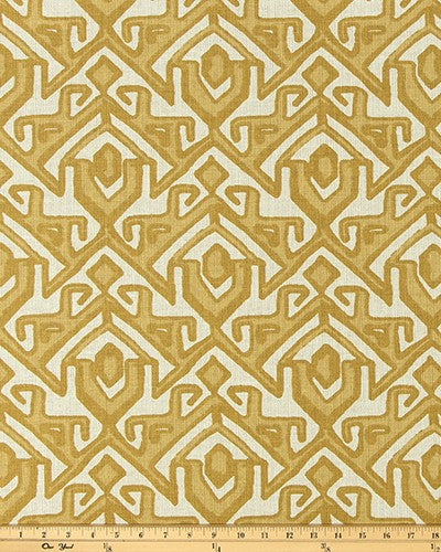 The ReBorn House TRH5983 Performance Fabric in Ochre, colorway TRH5983.A, shown with a yardstick for scale