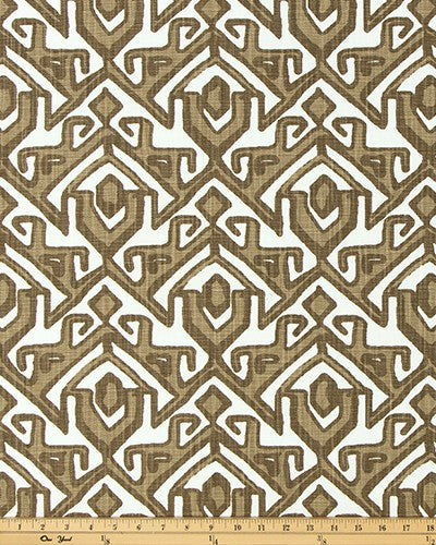 The ReBorn House TRH5984 Performance Fabric in Camel, colorway TRH5984.B, shown with a yardstick for scale