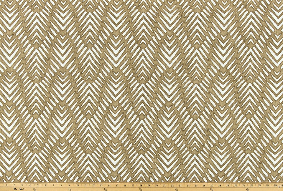 The ReBorn House TRH5985 Performance Fabric in Camel, colorway TRH5985.B, herringbone in neutral and brown