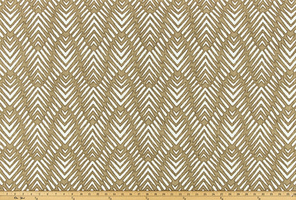 The ReBorn House TRH5985 Performance Fabric in Camel, colorway TRH5985.B, herringbone in neutral and brown