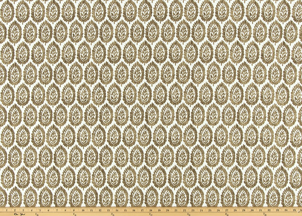 The ReBorn House TRH5990 Performance Fabric in Camel, colorway TRH5990.B, geometric in neutral and brown