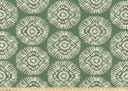 The ReBorn House TRH5995 Performance Fabric in Leaf Green, colorway TRH5995.D, geometric in green and white