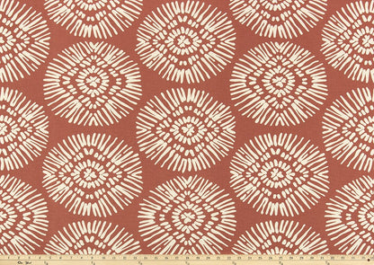 The ReBorn House TRH5995 Performance Fabric in Terracotta, colorway TRH5995.F, geometric in orange and red